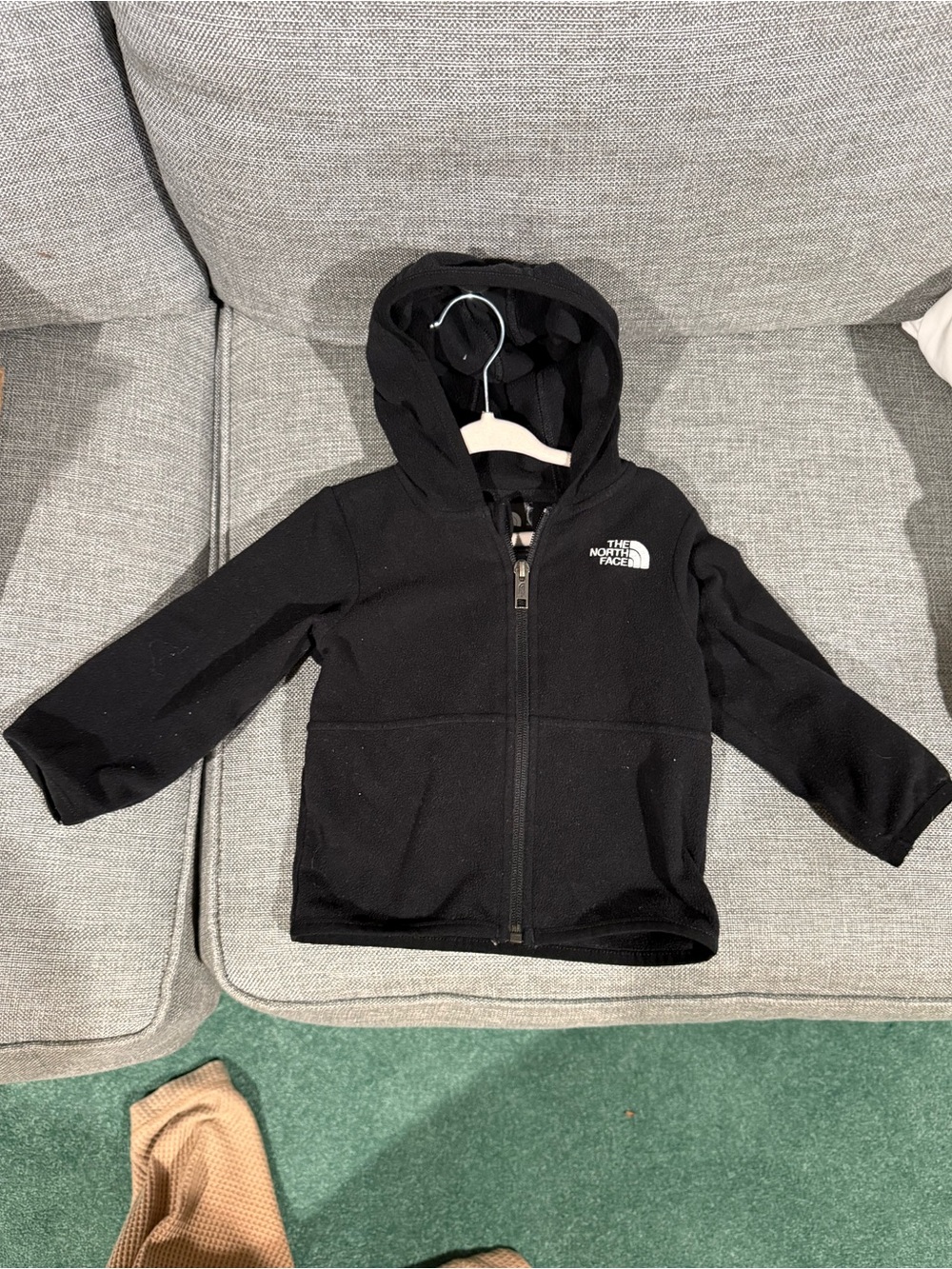The North Face Black Kids Hooded Fleece Jacket